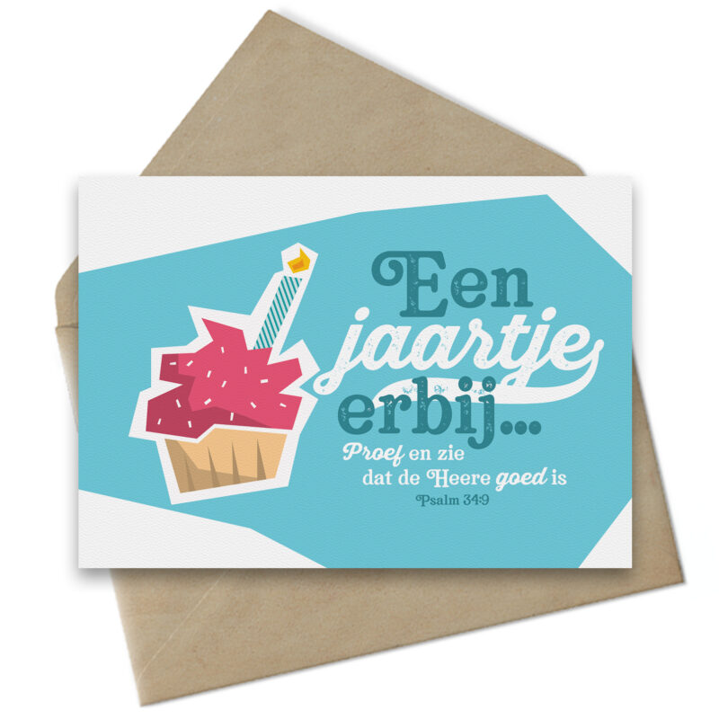 Een jaartje erbij - Wenskaart